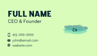 Playful Brush Wordmark Business Card Image Preview