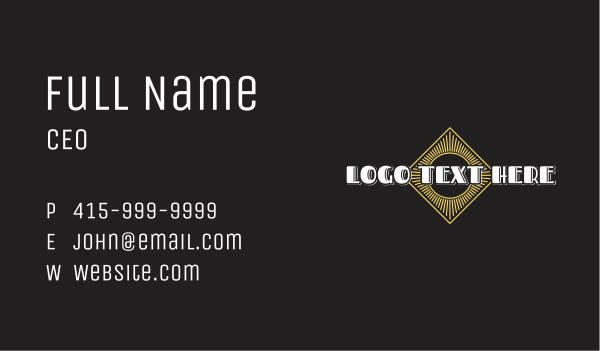 Luxury Firm Wordmark Business Card Design Image Preview