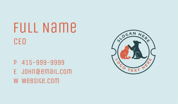 Foster Pet Animal Shleter Vet Business Card Design Image Preview