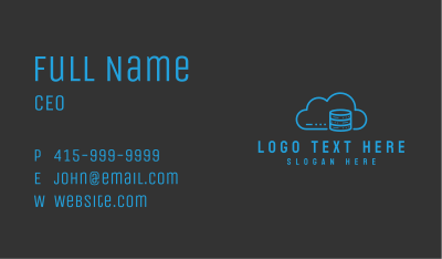 Cyber Cloud Data Business Card Image Preview