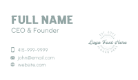 Retro Classic Cursive Business Card Image Preview