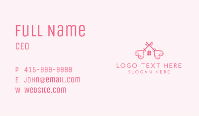 Love Key House Business Card Image Preview