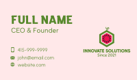 Hexagon Watermelon Fruit  Business Card Image Preview