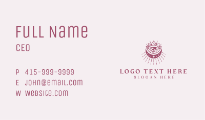 Spiritual Cosmic Eye Business Card Image Preview