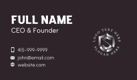 Metal Shield Letter S Business Card Image Preview