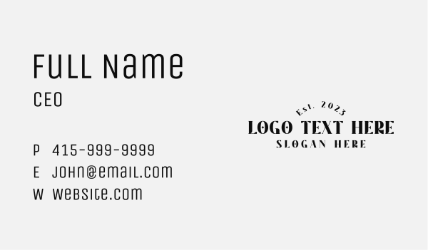 Black Luxury Wordmark Business Card Design Image Preview