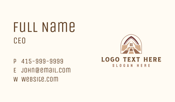 Wood Tiles Flooring Business Card Design Image Preview