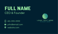 Generic Waves Globe Business Card Image Preview