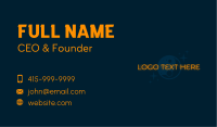Moon Glow Wordmark Business Card Image Preview