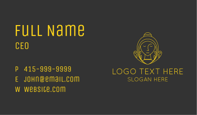 Gold Organic Beauty Wellness  Business Card Image Preview