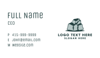 Green Boulder Stone Business Card Image Preview