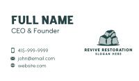 Green Boulder Stone Business Card Image Preview