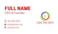 Colorful Rings Business Card Design