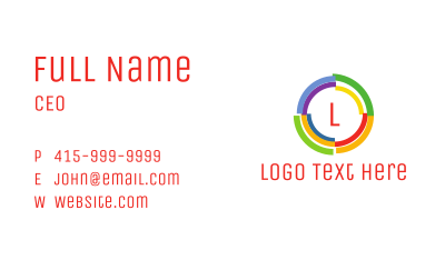 Colorful Rings Business Card Image Preview