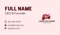 Motorcycle Race Bike Business Card Preview