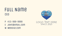 Heart Sail Ship Business Card Image Preview