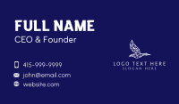 Geometric Seagull Business Card Design