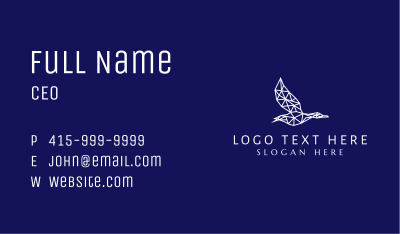 Geometric Seagull Business Card Image Preview
