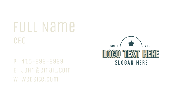 Star Sports Wordmark Business Card Design Image Preview