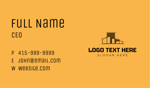 Architect Structure Building Business Card Design Image Preview
