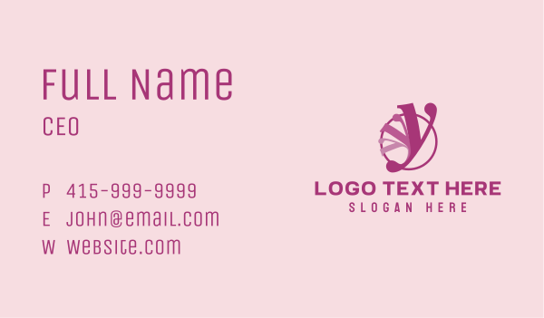 Elegant Purple Letter Y  Business Card Design Image Preview