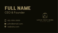 Elegant Shield Letter L Business Card Image Preview