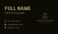 Elegant Shield Letter L Business Card Image Preview
