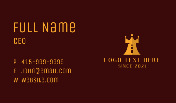 Crown Castle Fort Business Card Design Image Preview