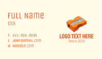 Orange Pencil Sharpener  Business Card Image Preview