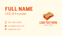 Orange Pencil Sharpener  Business Card Image Preview