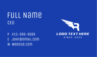 Winged Letter R Business Card Image Preview