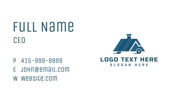 Blue House Car Business Card Design Image Preview