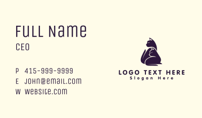 Animal Cat Care Business Card Image Preview
