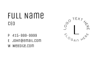 Simple Generic Lettermark Business Card Image Preview