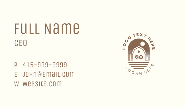 Barn Farm Agriculture Business Card Design Image Preview