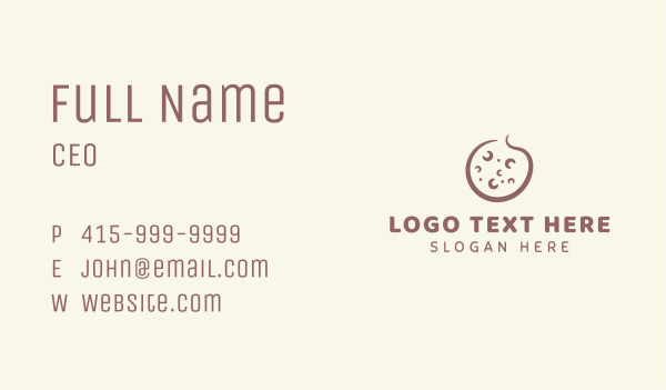Chocolate Cookie Business Card Design Image Preview
