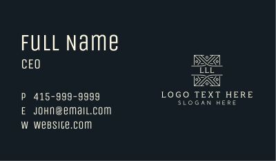 Artisanal Tribal Pattern Business Card Image Preview