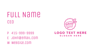 Cupcake Sweets Bakery Business Card Image Preview