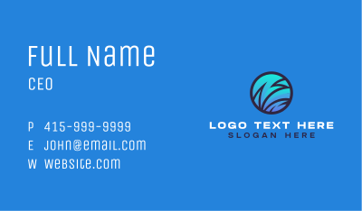 Wave Software Programming Business Card Image Preview