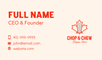 Maple Leaf Condo Business Card Image Preview