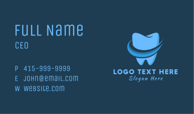 Blue Tooth Dentistry Business Card Image Preview