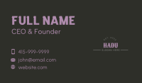 Generic Urban Wordmark Business Card Image Preview