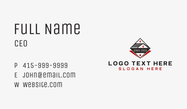 House Roof Developer Business Card Design Image Preview