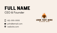 Flaming Fish Grill Business Card Image Preview
