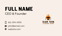 Flaming Fish Grill Business Card Image Preview