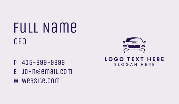 Race Car Sedan Business Card Design Image Preview