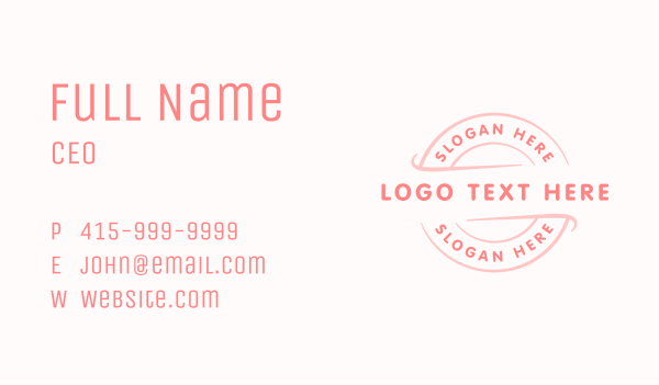 Circle Generic Business Business Card Design Image Preview