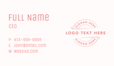 Circle Generic Business Business Card Image Preview