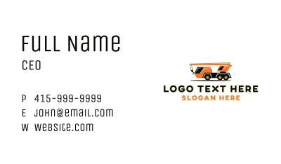 Mobile Crane Construction Business Card Image Preview