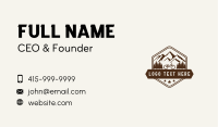 Mountain Forest Bicycle Business Card Design